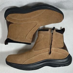 Lands End Suede Ankle Boots, Women’s Size 8